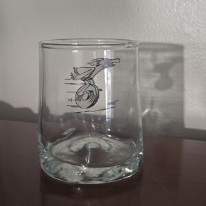 BC Caveman 79 Vintage Comic wonky melted drinking glass VG Johnny Hart 1958-2007